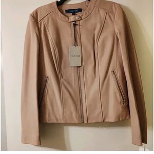 NWT Cole Haan Genuine Leather Jacket